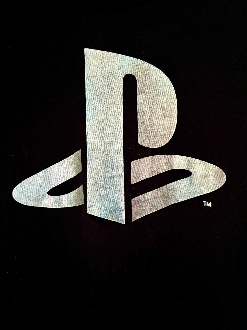 Old Navy PlayStation Iridescent Silver Foil Graphic Tee - Kids L (10-12)